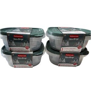 Rubbermaid TakeAlongs 11.7 Cup Food Storage Containers 8 Pack